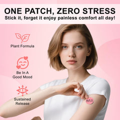 Close-up of Haiphy GLP-1 patches and ingredient label.