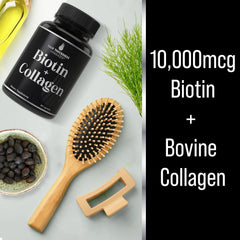 Hair Thickness Maximizer label closeup highlighting a gluten-free formula