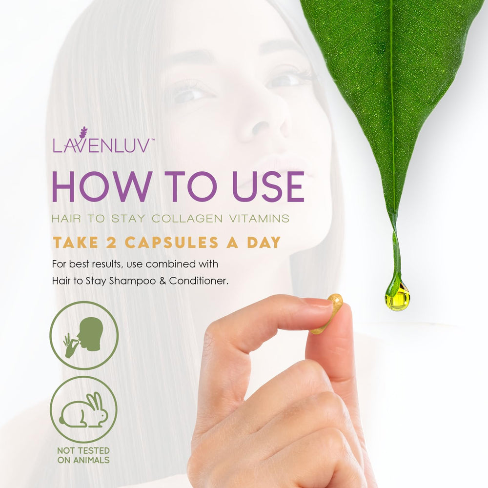 Hair to Stay packaging with Made in USA seal