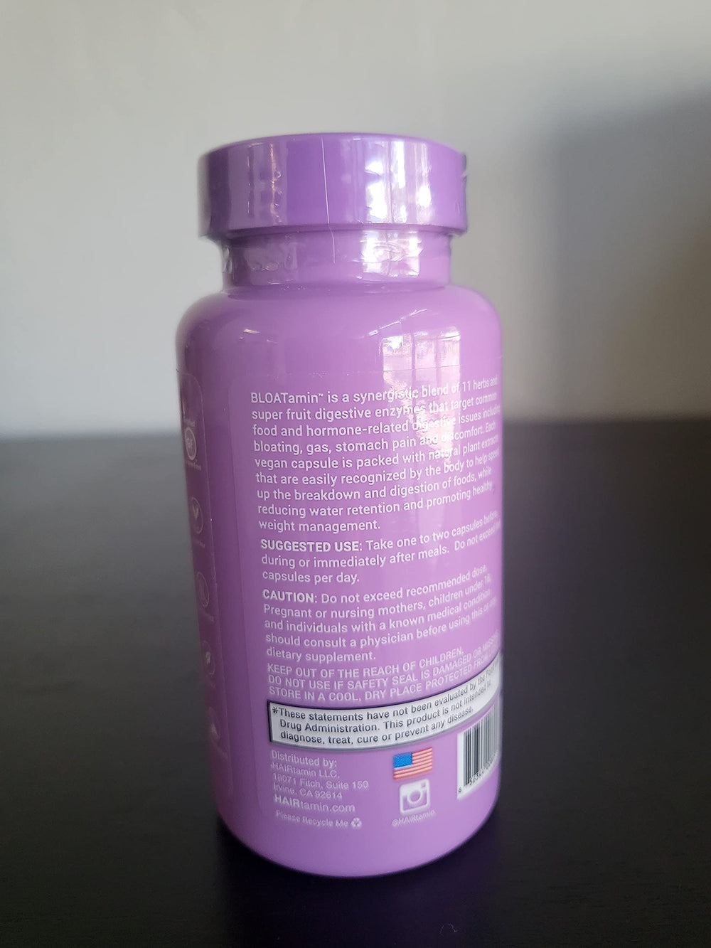 HAIRtamin BLOATamin support materials guide users to optimal use