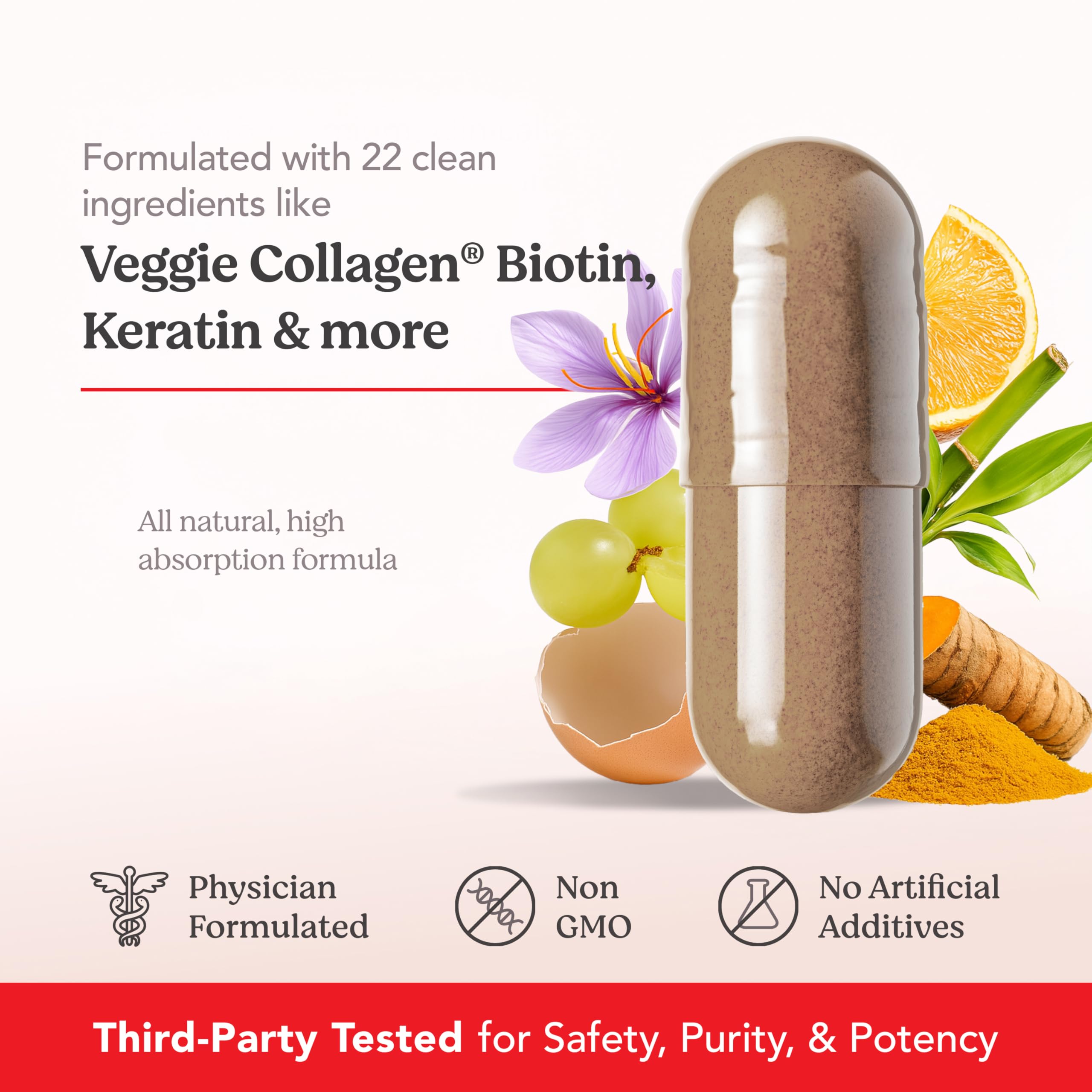 HAIRtamin SKINtamin vitamin blend with A, C, E and zinc.