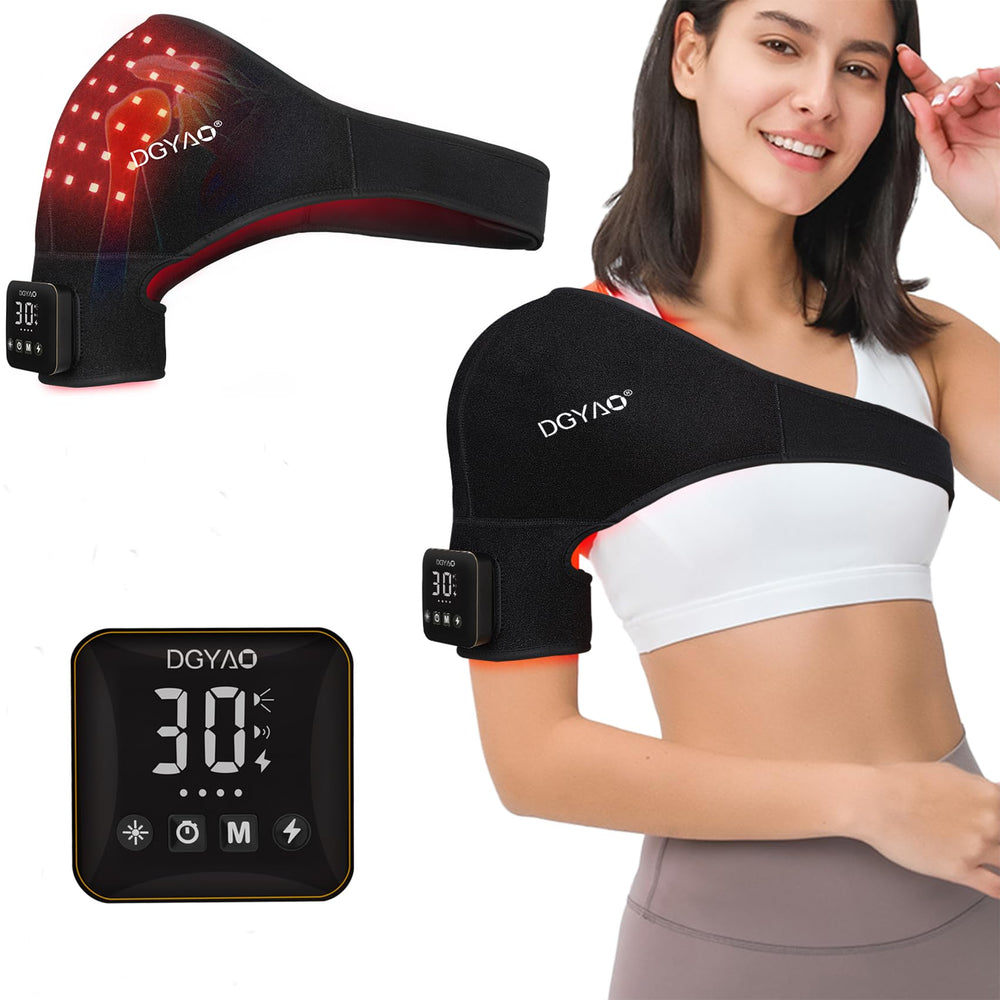 HAIYUE cordless red light therapy on the shoulder for targeted use