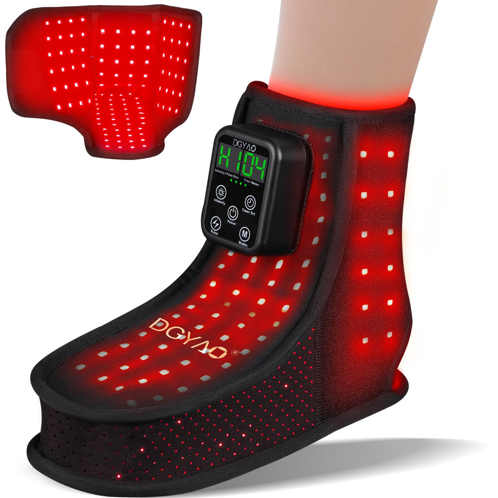 HAIYUE red light wrap around foot and ankle for soothing warmth and circulation.