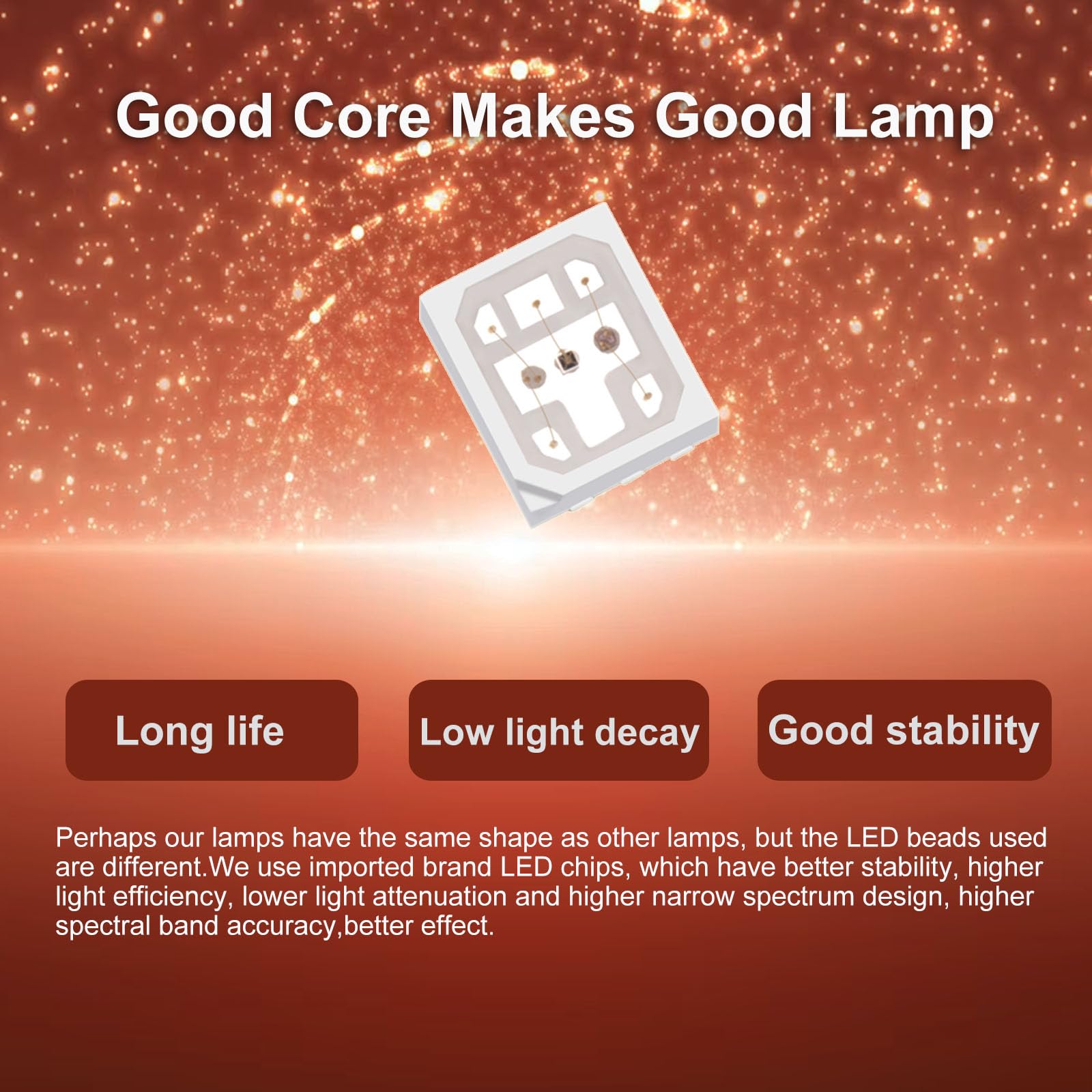 Halbeira red light lamp adjustable height supports different body areas.