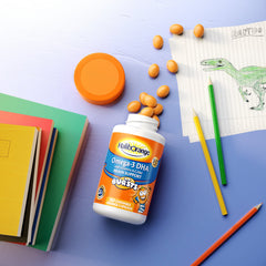 Haliborange Kids Omega-3 orange-flavour chewables are easy for kids to take daily.