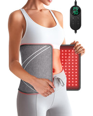 HALIDODO 24x12 red light therapy pad front view showing broad coverage