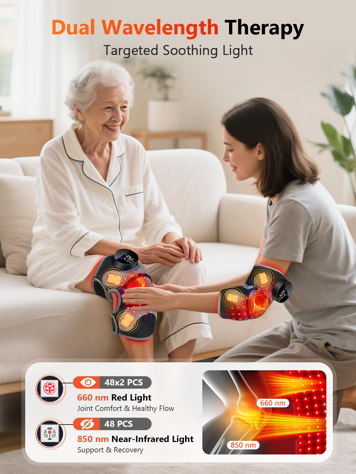 HALIDODO 4-area massage modes for targeted joint relief.