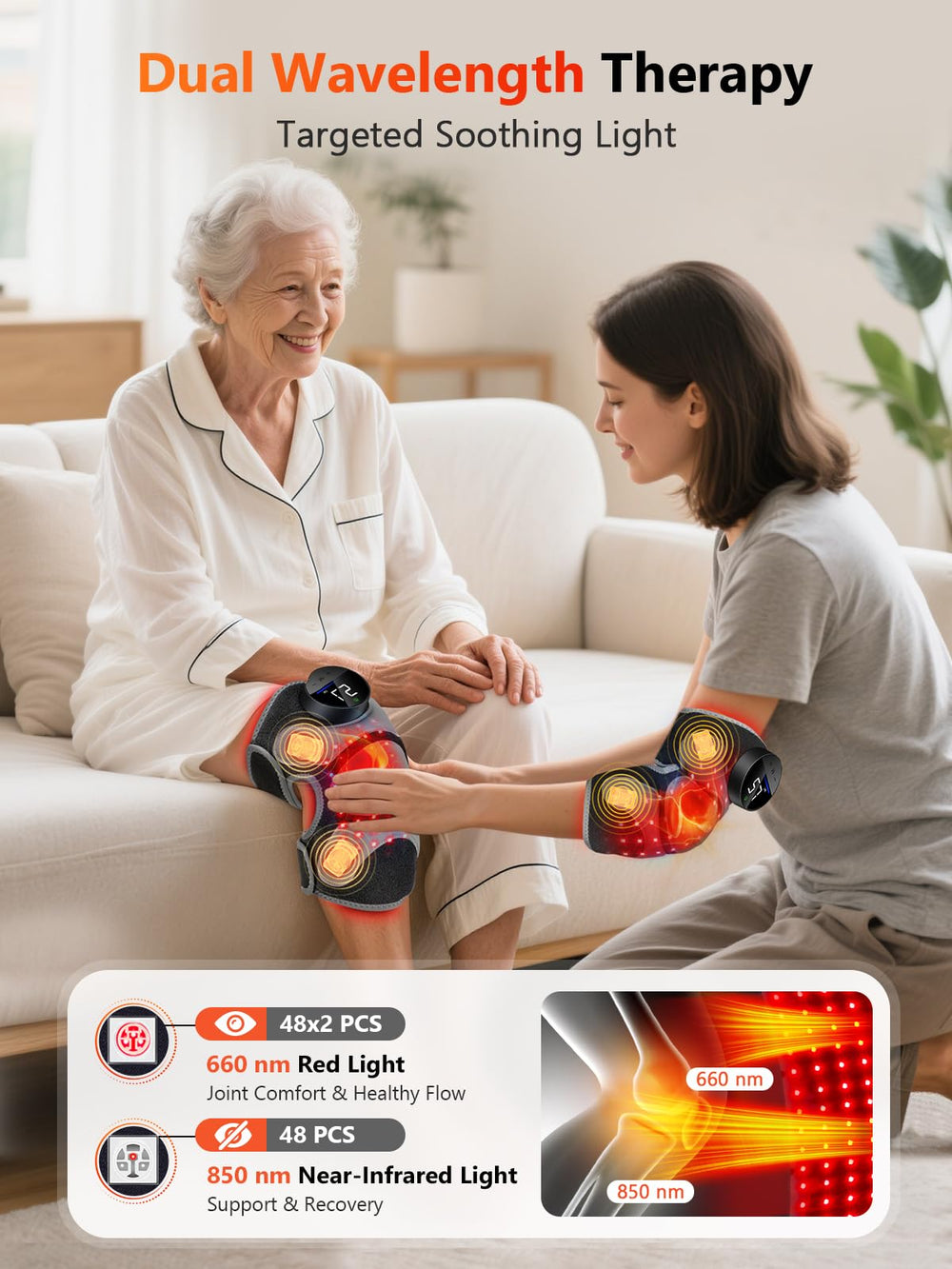 HALIDODO 4-area massage modes for targeted joint relief.