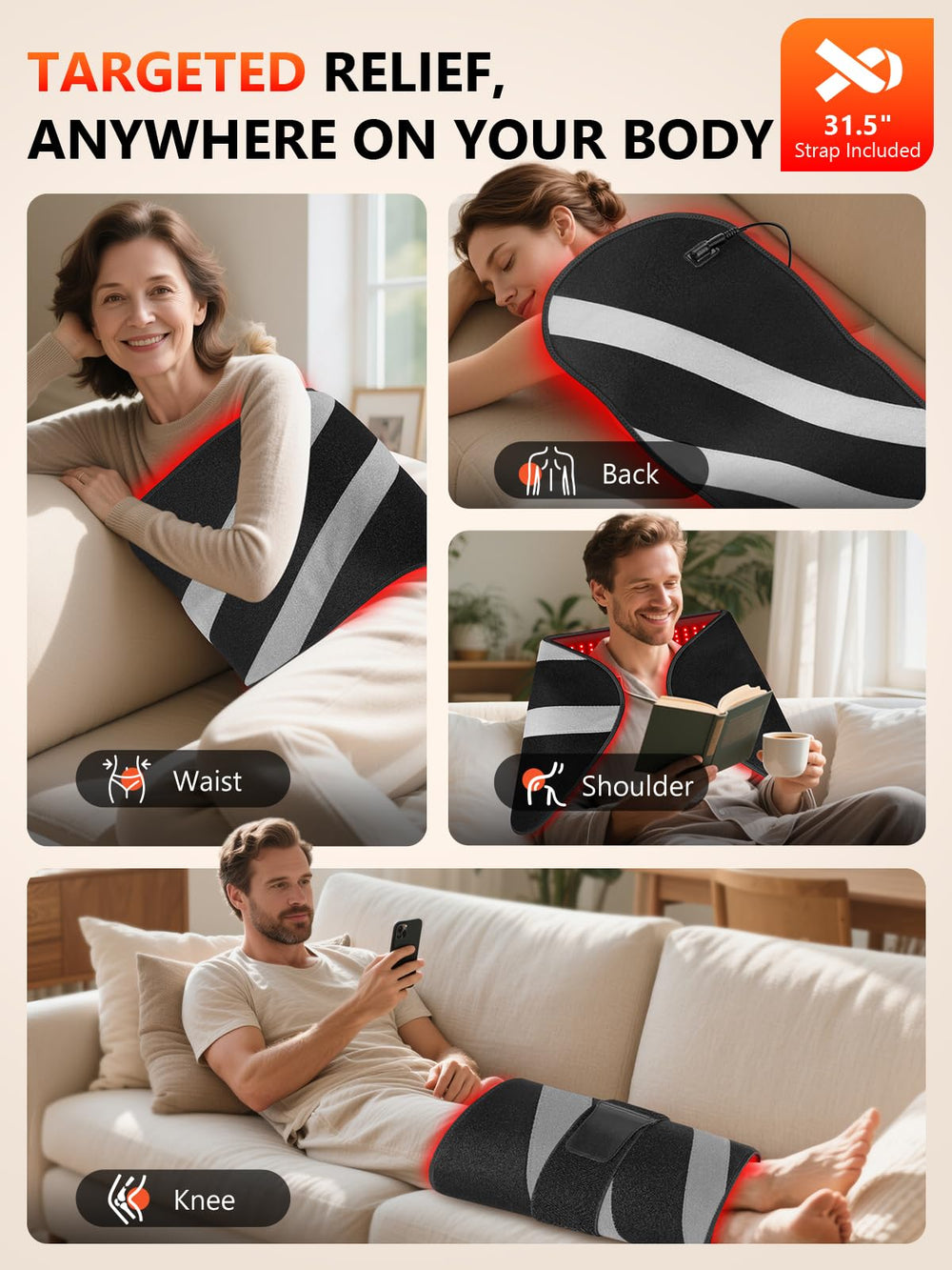 HALIDODO dual pulse modes 10Hz and 40Hz offer mood-enhancing options.