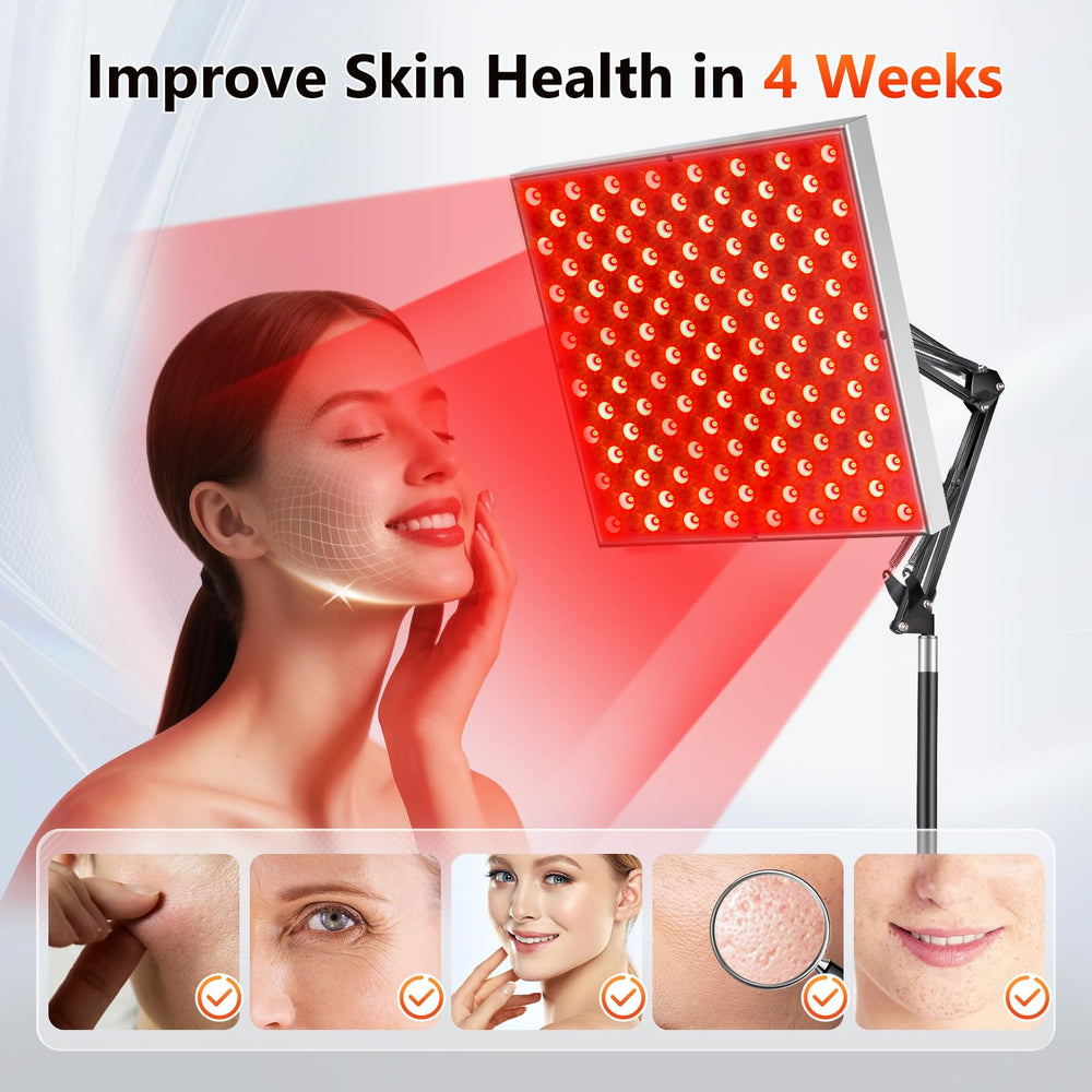 HALIDODO face treatment with 660nm/850nm red light for skin enhancement at home.