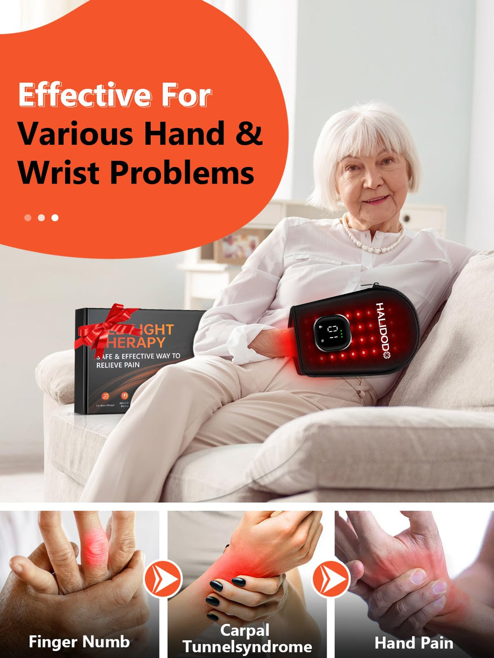 HALIDODO glove with zipper design for quick wearing and cleaning