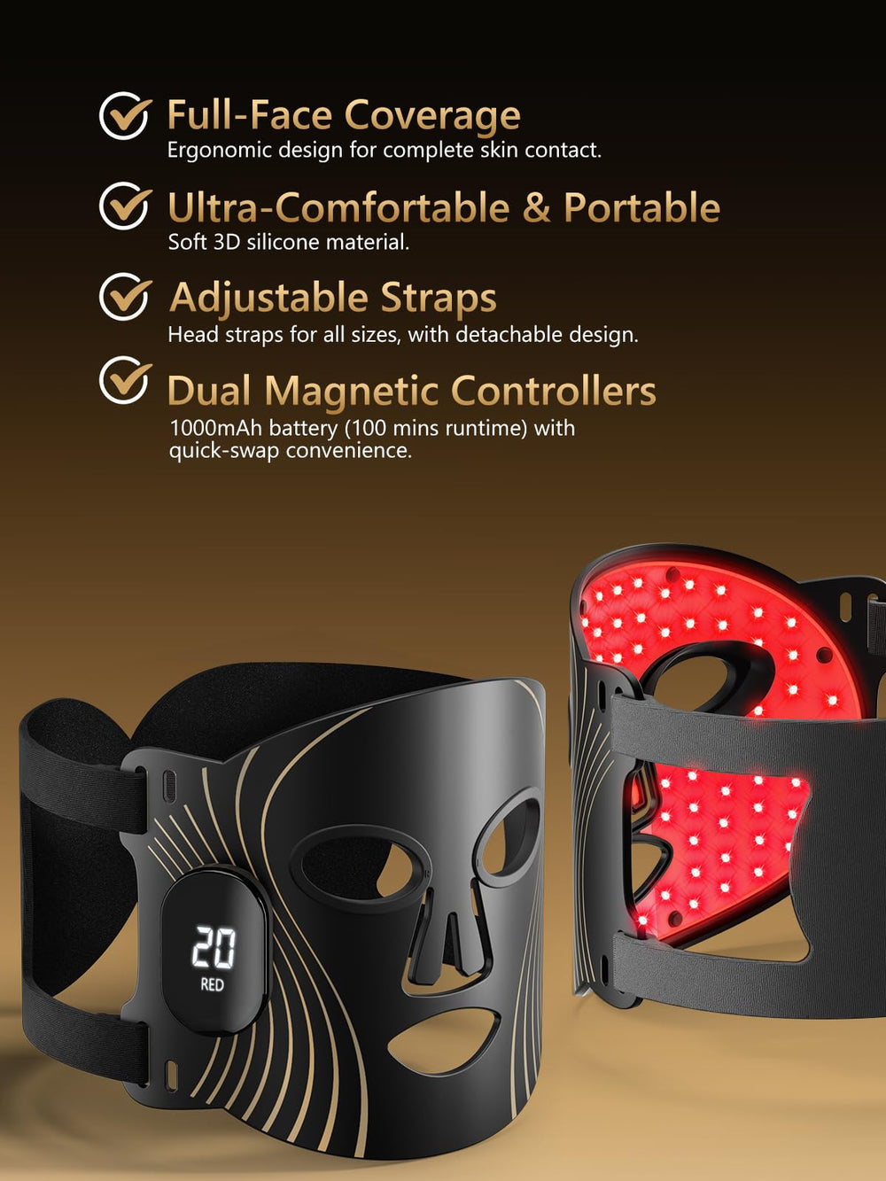 HALIDODO in-use shot showing at-home light therapy routine