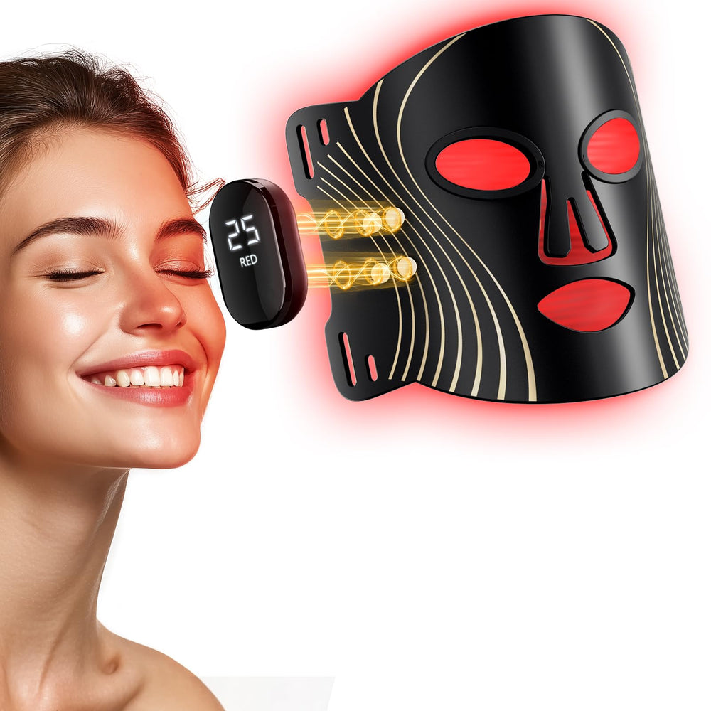 HALIDODO red light mask front view for at-home skincare sessions