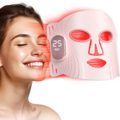 HALIDODO red light mask front view for at-home skin therapy