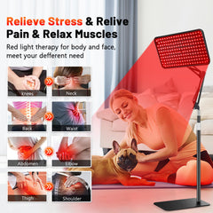 HALIDODO red-light therapy device hook and cord enables easy placement during sessions.