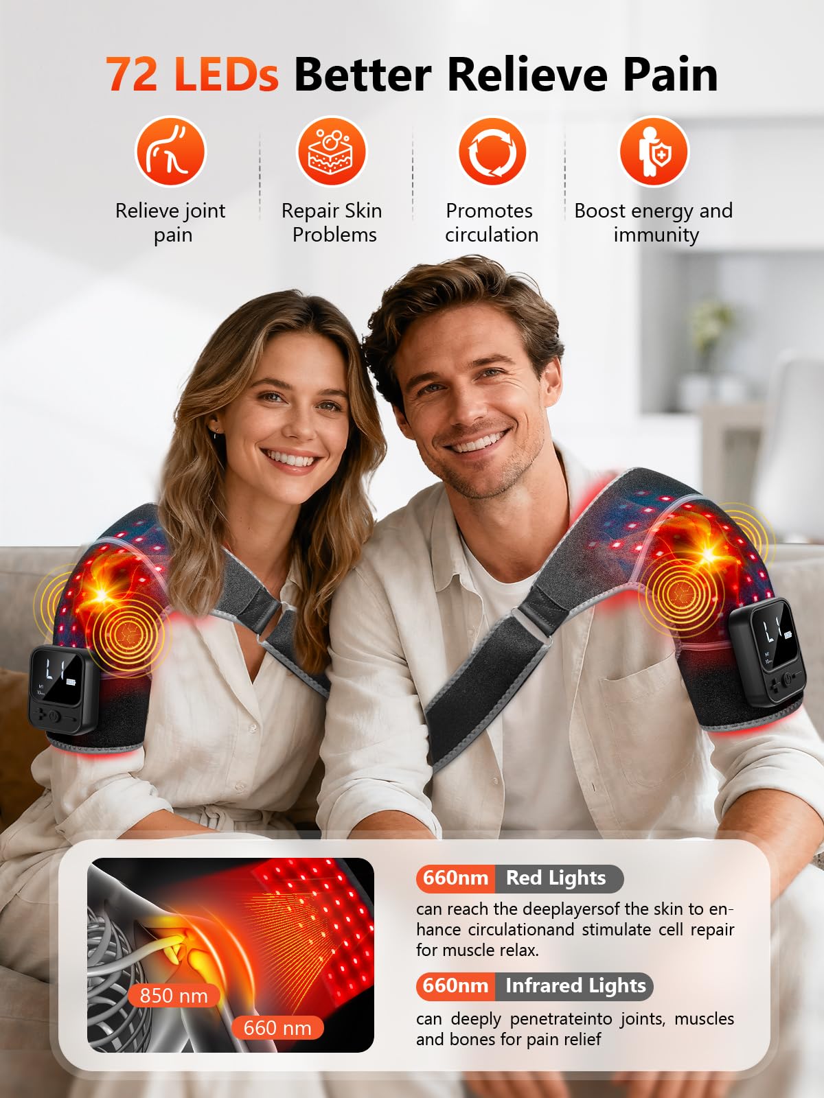 HALIDODO heat and massage function delivers soothing warmth