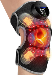 HALIDODO Upgrade4 knee brace front view showing sturdy leather and secure straps for daily wear.
