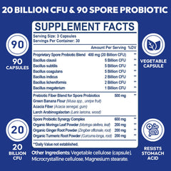 Haliwooya probiotic capsules close-up highlighting six targeted spore strains