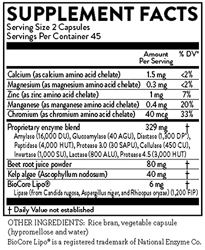 The Hallelujah Diet Digestive Enzymes capsules close-up, vegan and gluten-free.