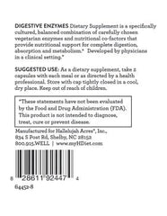 Hallelujah Diet Digestive Enzymes packaging highlights natural ingredients and enzyme blend.