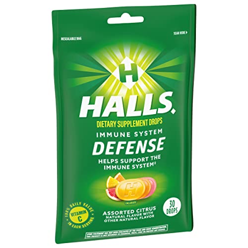 HALLS Defense cranberry flavor drop close-up for flavor insight