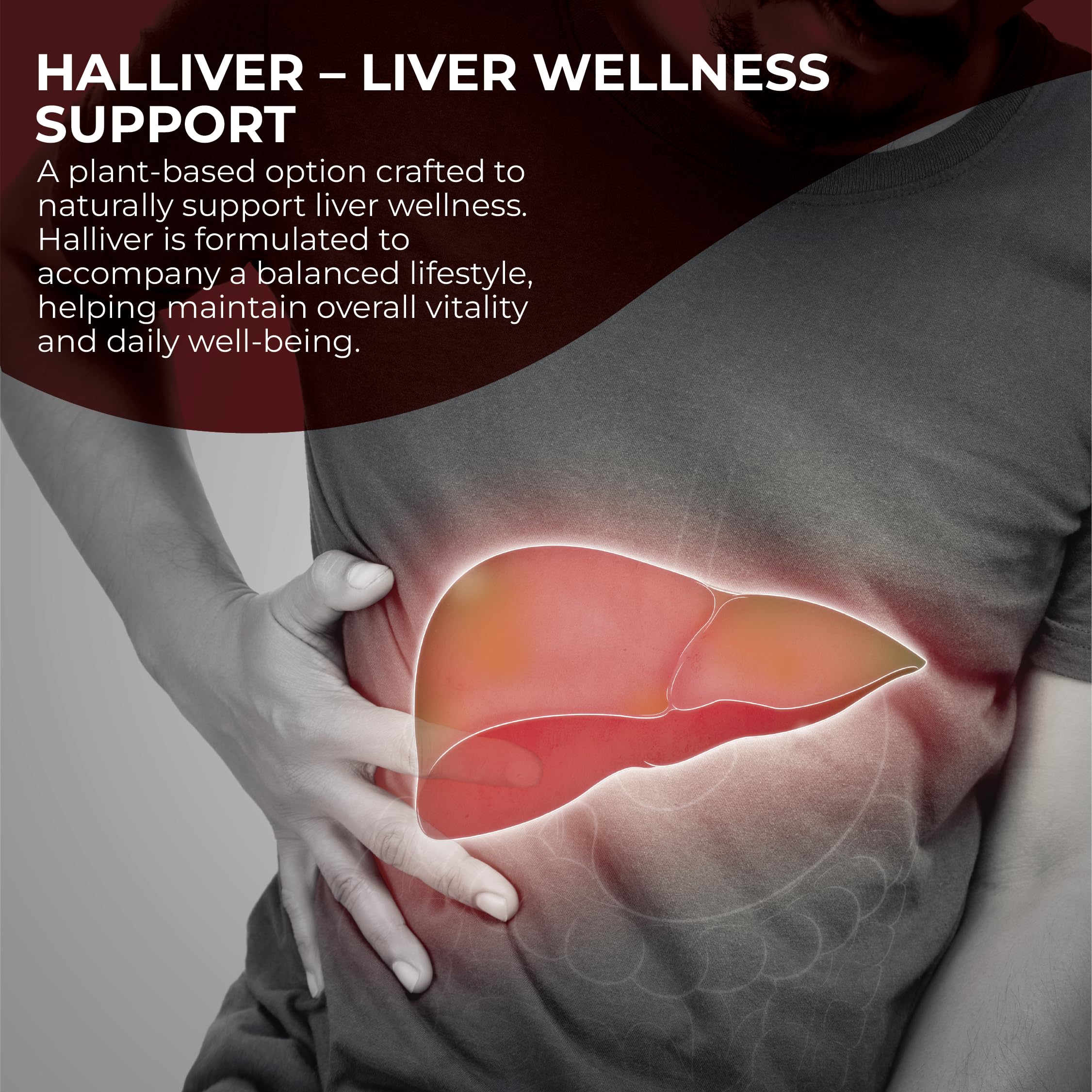 Alfalfa leaf visuals paired with Halliver for nutrient balance in daily life