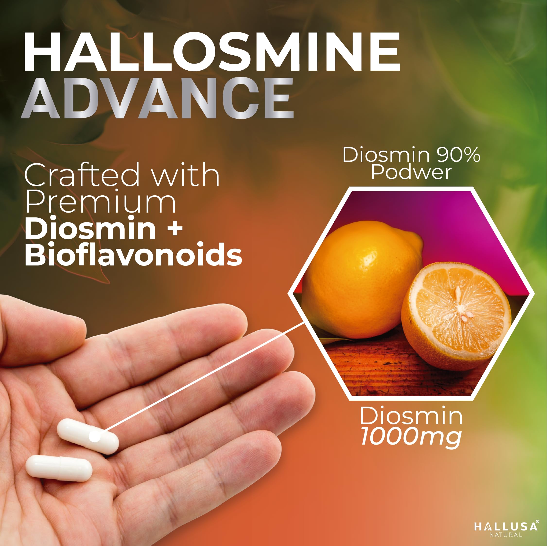 Free Hallosmine Cream packaging included with purchase