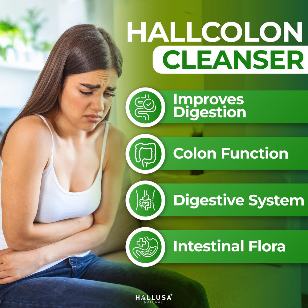 Hallusa Natural label emphasizing gluten-free, non-GMO, and USA-made quality