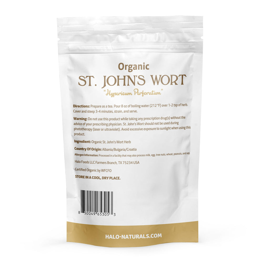 Halo Naturals St. John's Wort herb origin Albania and Croatia, authentic for blends.