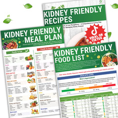 HAMIEW kidney-friendly food list chart cover illustrating clear kidney health guidance.