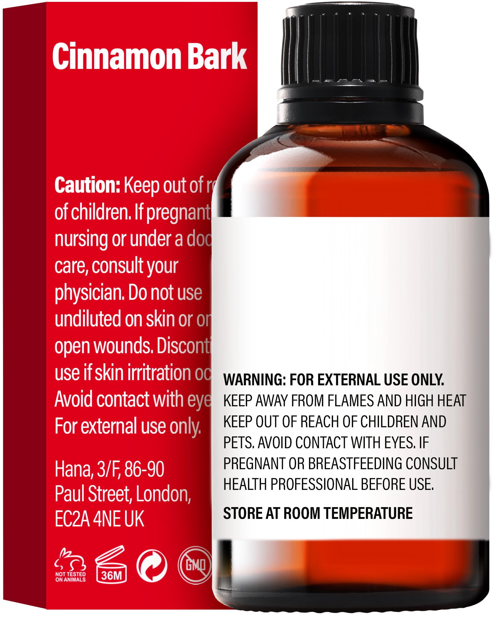 Diffuser setup with H'ana Cinnamon Bark oil creates warm, inviting ambience.