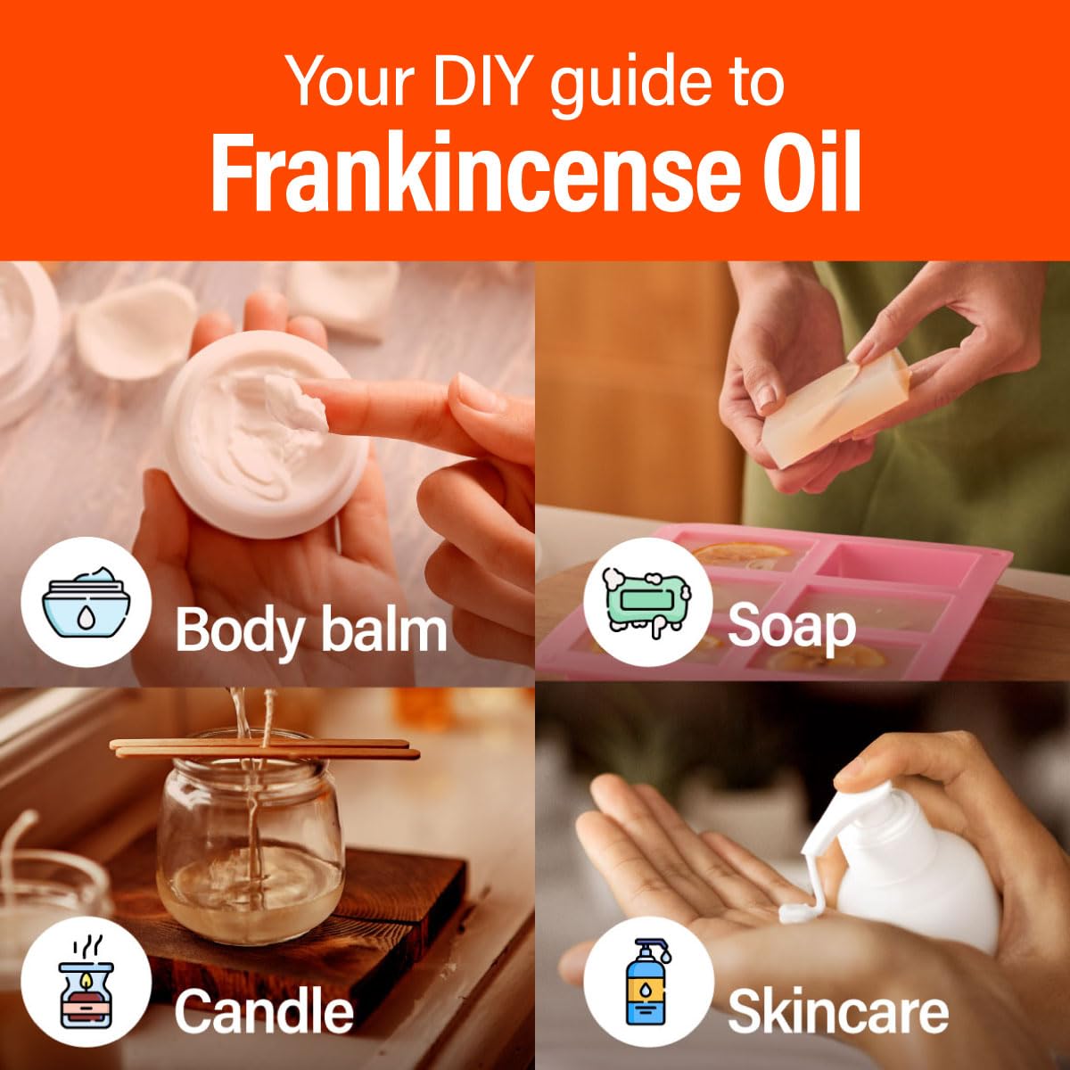 H'ana Frankincense oil used in soap making.