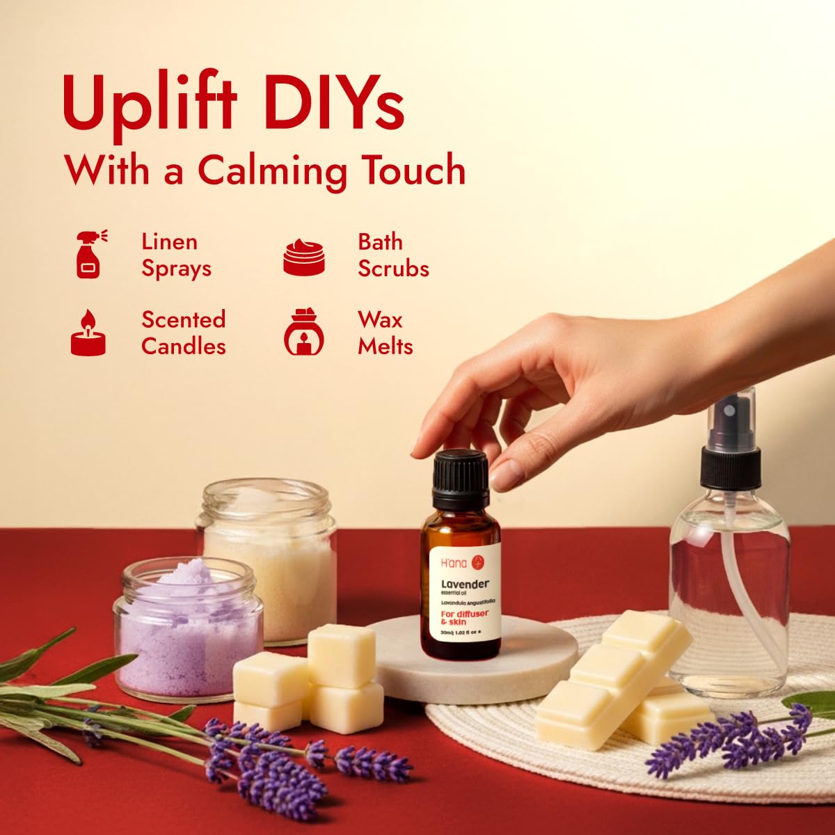 H'ana Lavender Oil for DIY crafts like candles