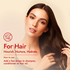 H'ana lavender oil for hair care on scalp
