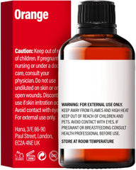 H'ana Orange Essential Oil in diffuser, releasing a fresh citrus scent.