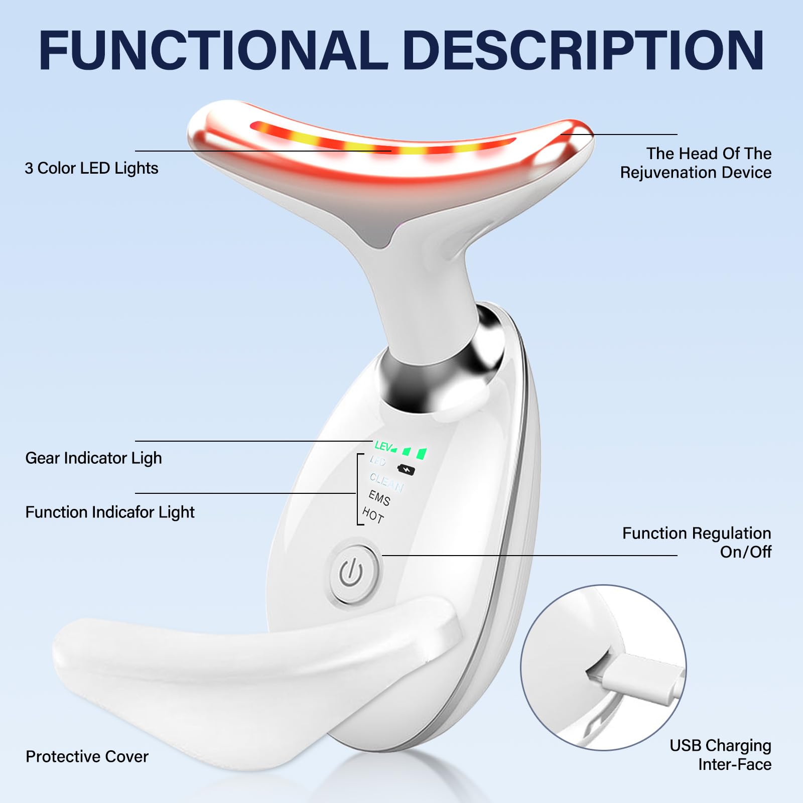 HANASCAR ergonomic glide design enables easy daily use on cheeks and jaw