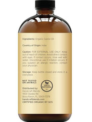 Handcraft Blends Aceite de ricino, cuidado capilar, nutre el cabello