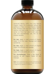 Handcraft Blends Aceite de ricino, ingredientes orgánicos, útil para mezclas de aceites esenciales