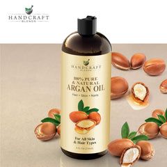 The Handcraft Blends Moroccan Argan Oil skin application provides hydration.