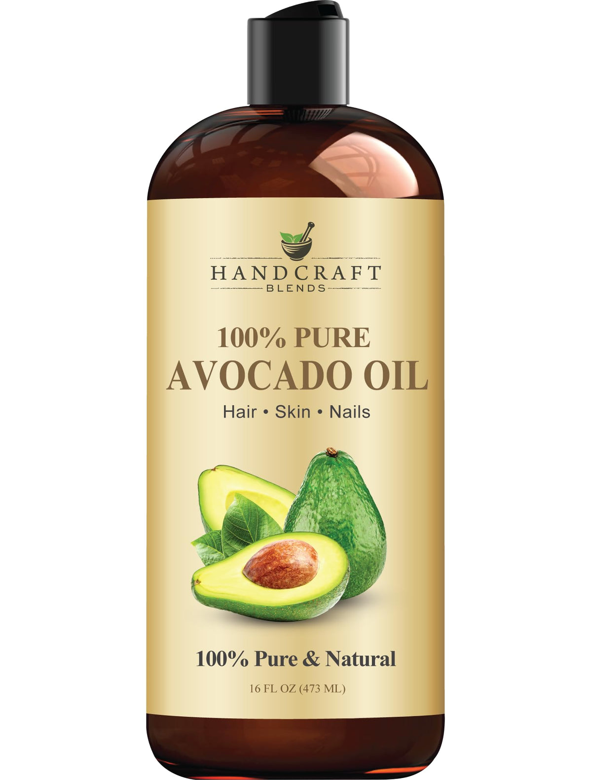 Handcraft Blends Avocado Oil bottle pour for skin hydration