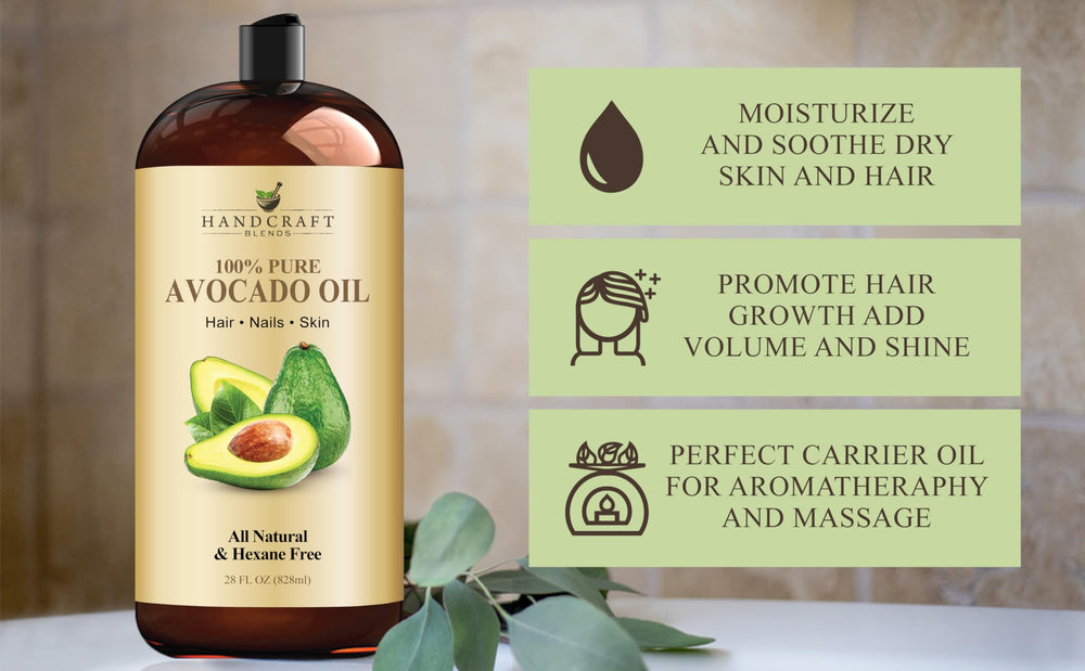 Handcraft Blends Avocado Oil for hair care with shine and manageability