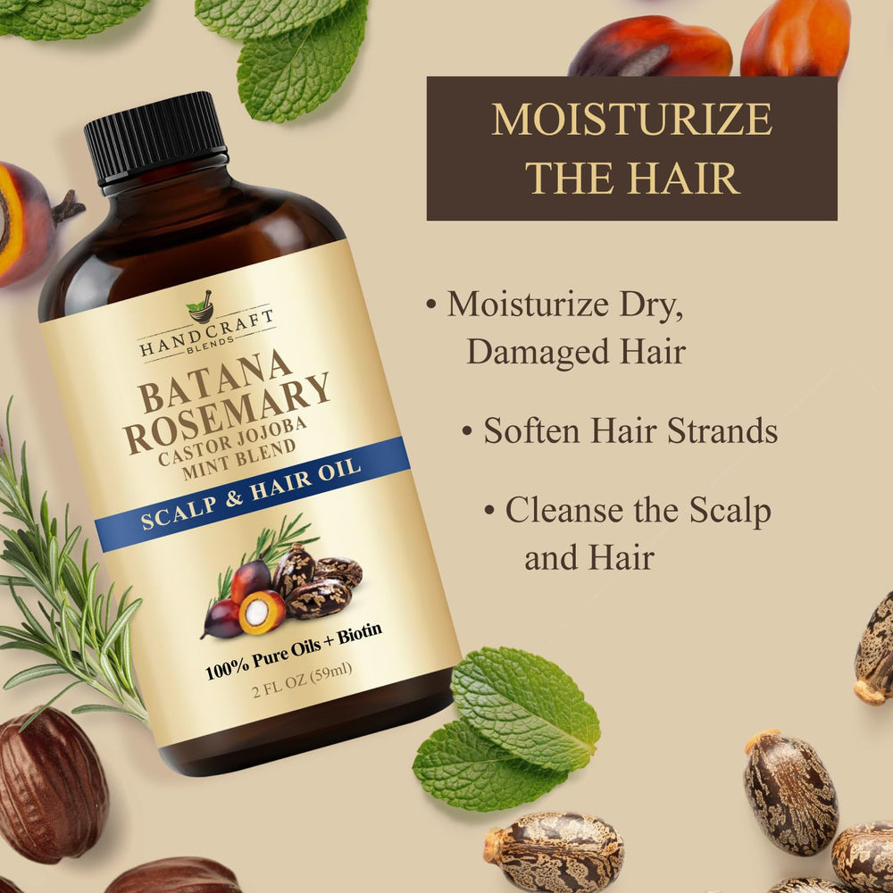 Handcraft Blends oil targets dry scalp with nourishing hydration.