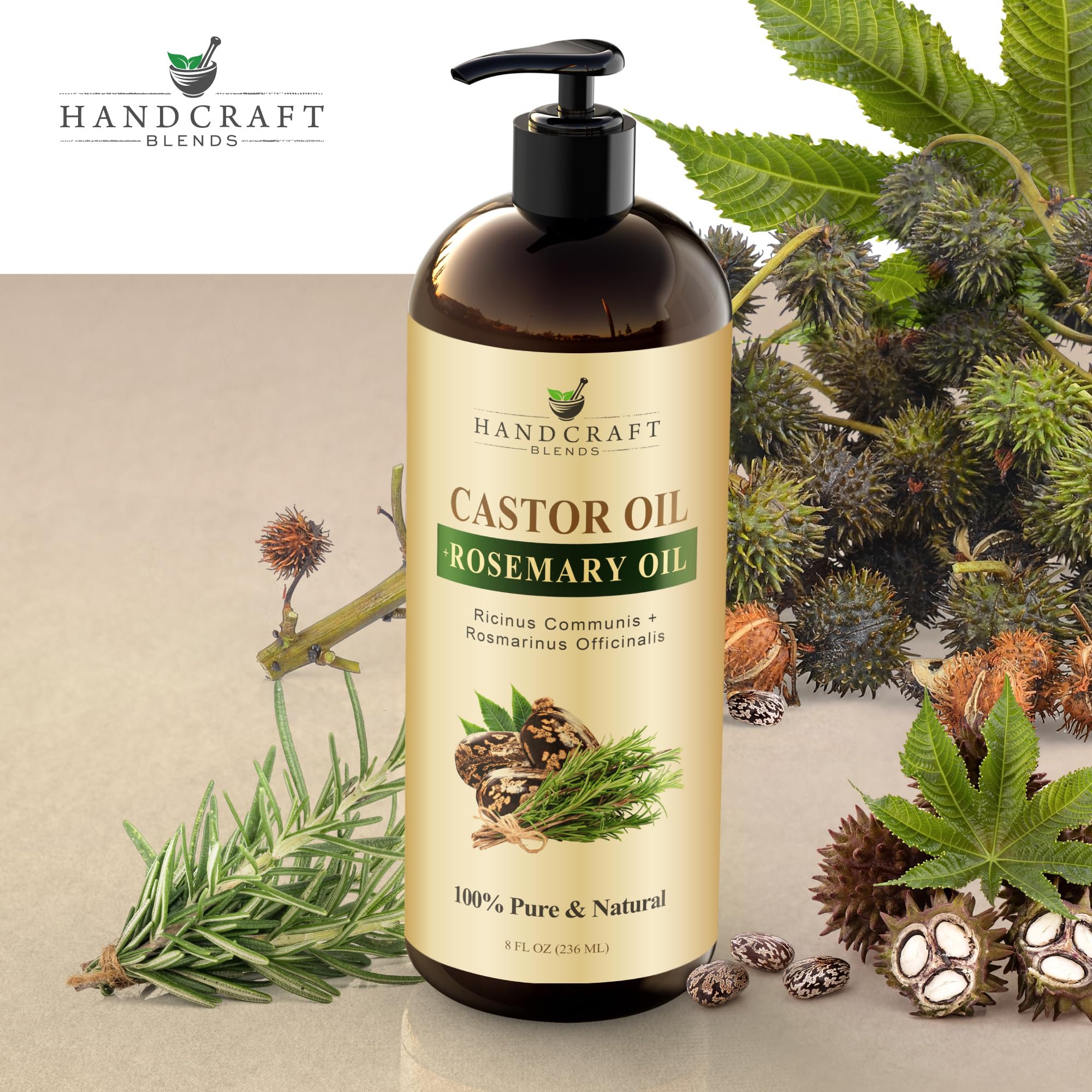 Lashes and brows conditioning with Handcraft Blends Castor Oil.