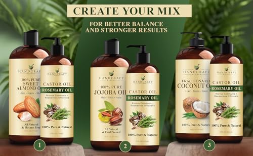 Hair care with Handcraft Blends Castor Oil for moisture.