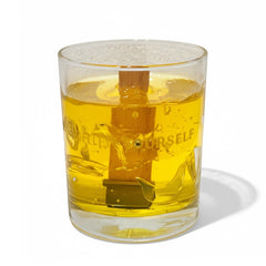 Ideal Gift for Men sandalwood candle in whiskey glass showcasing long-lasting fragrance.