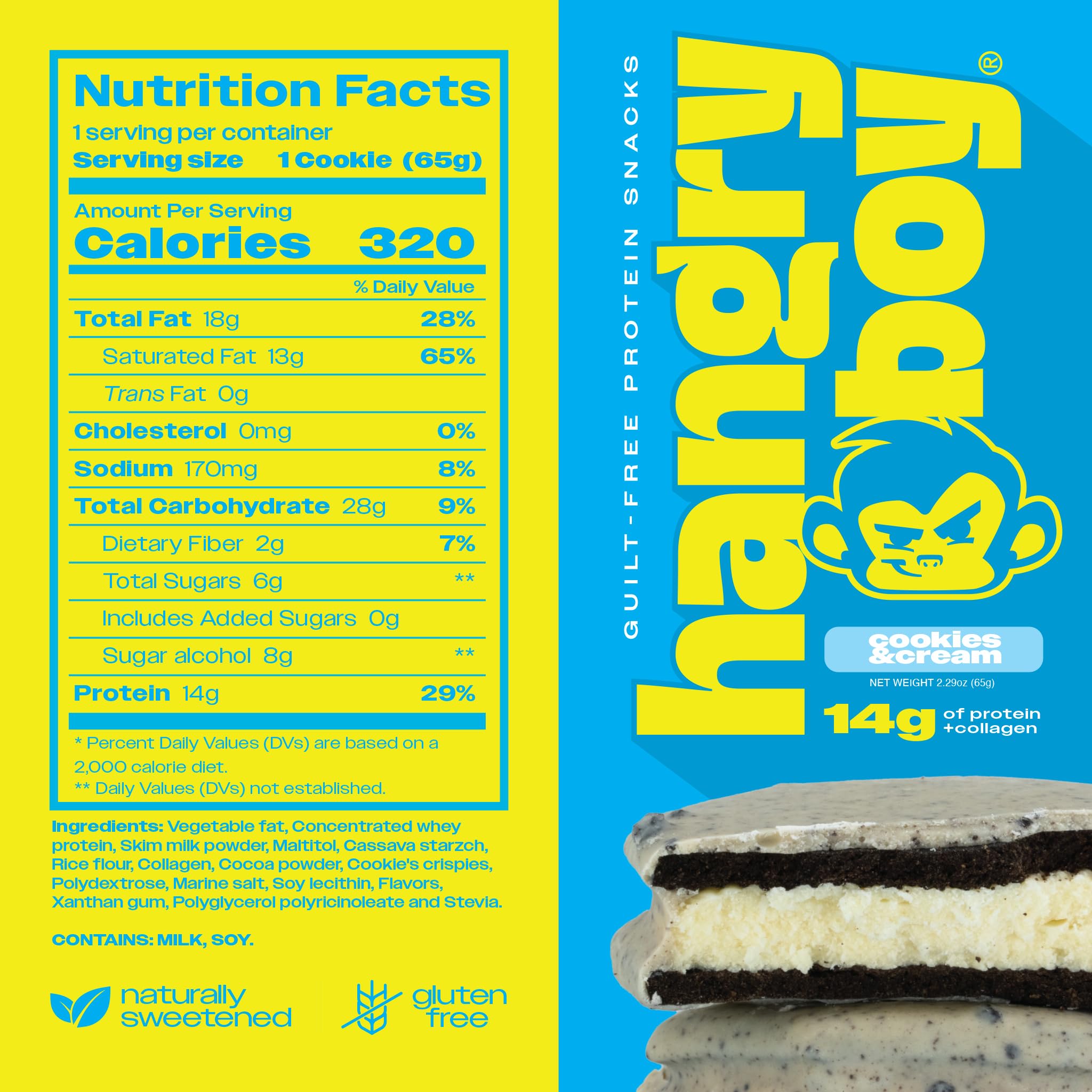 Hangryboy Cookies & Cream filling close-up highlighting creamy texture.