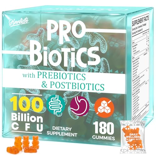 Hanliste Probiotic Gummies 19-in-1 bottle supports daily gut wellness.
