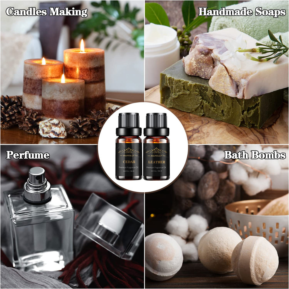 Hanolly men's fragrance rum 10ml oil offering playful warmth for relaxation.