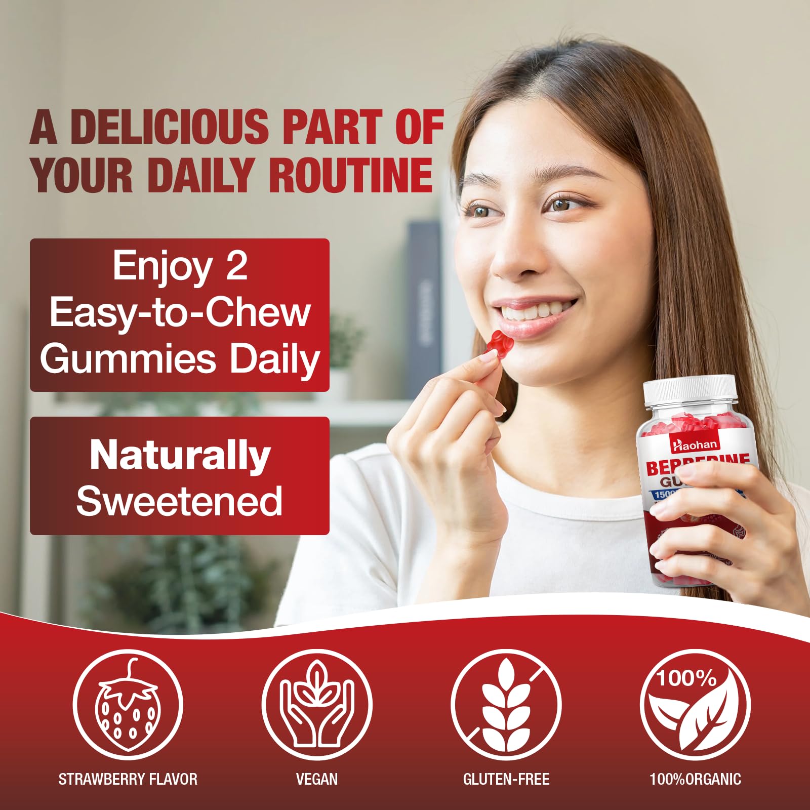 Haohan Berberine Gummies ingredients highlight berberine and milk thistle