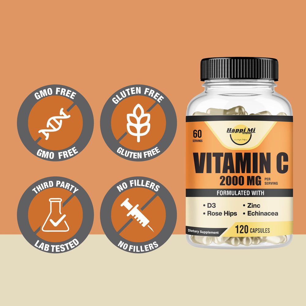 Happi Mi vegan capsules portrait showcases plant-based supplement